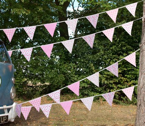Vintage Pink Floral Bunting The Cotton Bunting Company