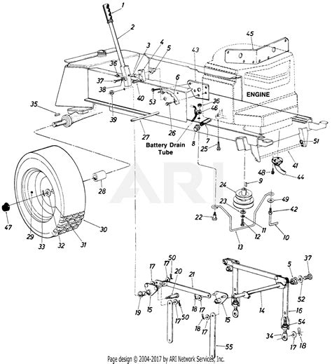 Mtd Ranch King 146 834 205 Parts Diagram For Deck Linkage
