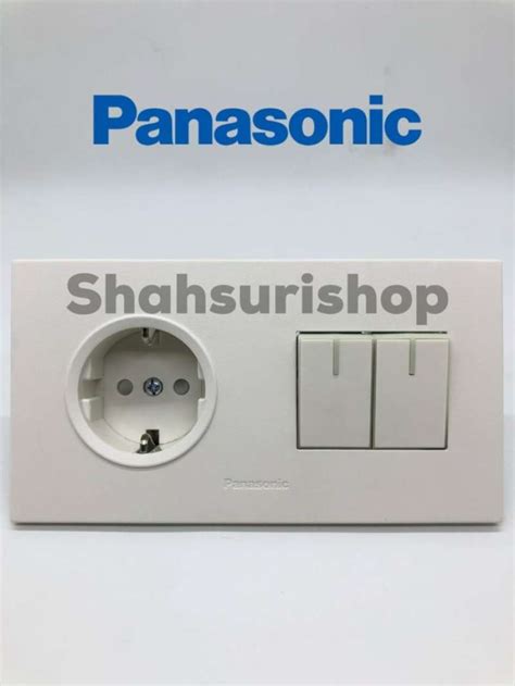 Jual Stop Kontak Panasonic White Style Stop Kontak Saklar Seri 2 Gang