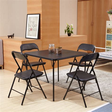 Stylish And Space Saving Folding Dining Table And Chair Set
