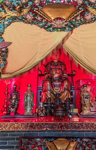 Dewi Laut Di Kuil Tung Shan Hong Kong Cina Foto Stok Unduh Gambar