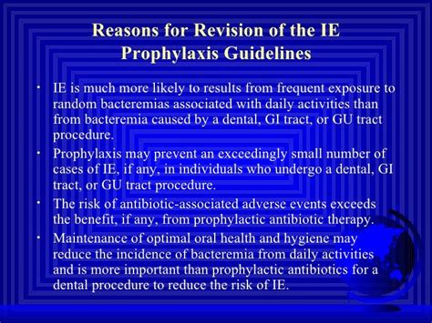 Infective Endocarditis Prophylaxis