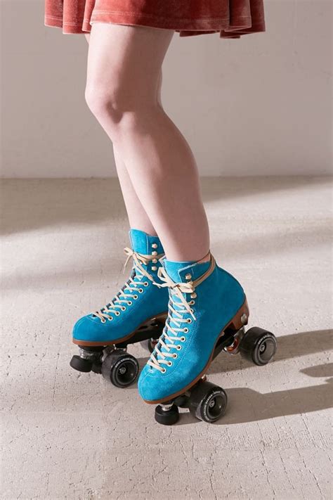 Moxi Uo Exclusive Suede Roller Skates Turquoise Shop Cute Roller Skates Just Like The Ones On