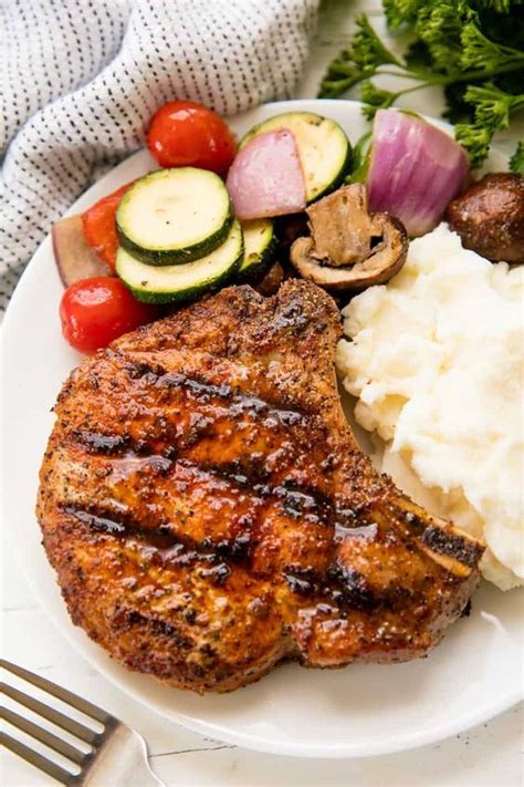 Juicy and tender pork chops dinner made in 20 mins! Perfect Grilled Pork Chops | Recipe | Pork rib recipes ...