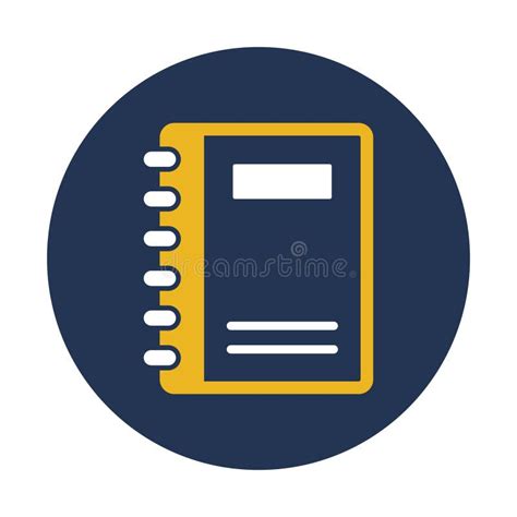 Diary Memo Book Vector Icon Which Can Easily Modify Stock Vector