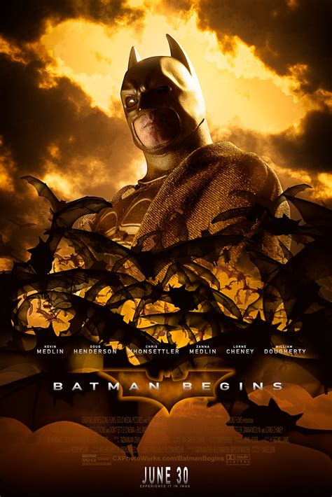 Movie Poster Batman Begins On Behance