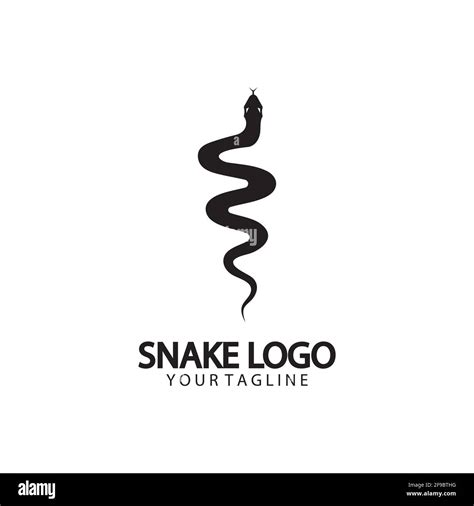 Snake Logo Template Design Vector Illustration Stock Vector Image