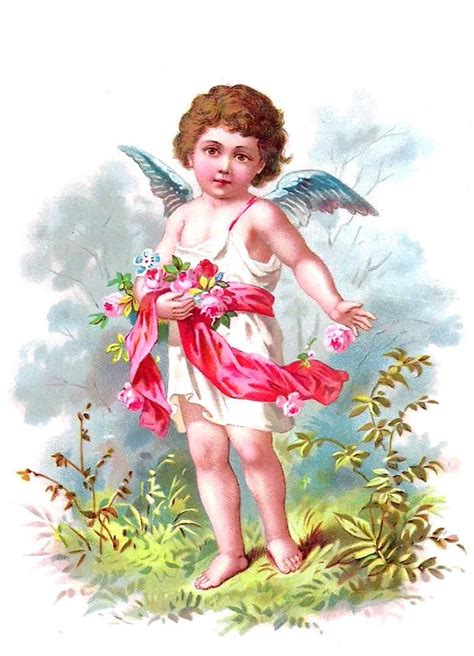 Victorian Angel Иллюстрации Ангелочки Картинки