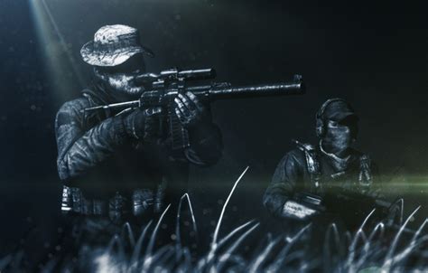 Photo Wallpaper Soldiers Cod Sas Call Of Duty Captain Call Of