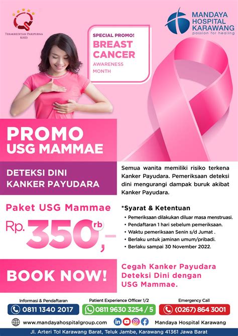 Promo Usg Mammae Deteksi Dini Kanker Payudara Mandaya Hospital Group