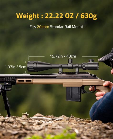 Cvlife Hunting Rifle Scope 6 24x50 Aoe Red And Green Illuminated Gun S