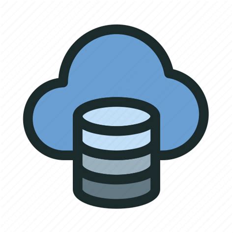 Backup Cloud Connection Database Hosting Network Technology Icon