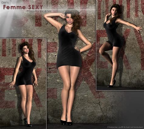 Dms Femme Sexy Poses And Expressions For Daz Studio And
