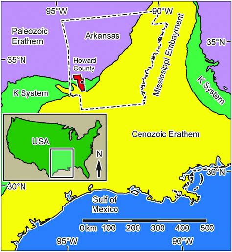 Simplified Geologic Map Of The Western Us Gulf Coast Note Surface