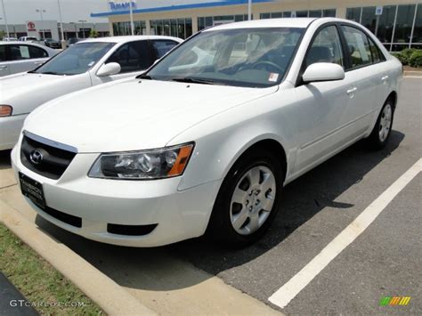 2007 Powder White Pearl Hyundai Sonata Gls 51272252