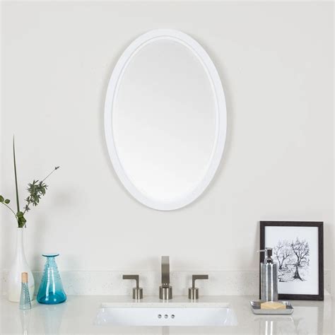 Buy Maykke Fiona 26 H X 18 W Oval White Wall Decor Bathroom Vanity
