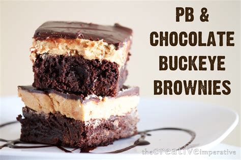 The Creative Imperative Peanut Butter And Chocolate Buckeye Brownies