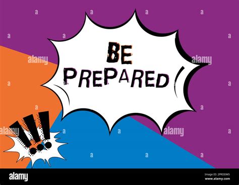 Text Caption Presenting Be Prepared Business Approach Stay Ready