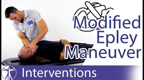 Modified Epley Maneuver Posterior Bppv Treatment Youtube