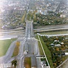 Luftbilder der Grenzübergangsstelle Bornholmer Straße in Berlin ...