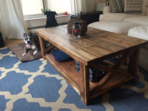 Rustic X Coffee Table First Project Ana White