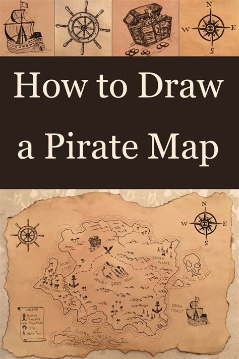 How To Draw A Treasure Map Pirate Maps Pirate Treasure Maps Map