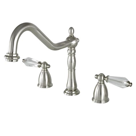They are offered in a variety of finishes, types, and styles. Kingston Brass Victorian Crystal 2-Handle Standard Kitchen ...