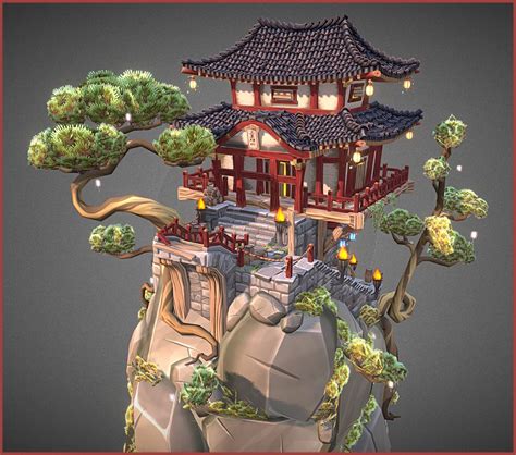 Chinese Old Place By Christophe Degraeve 3d Model Sketchfab