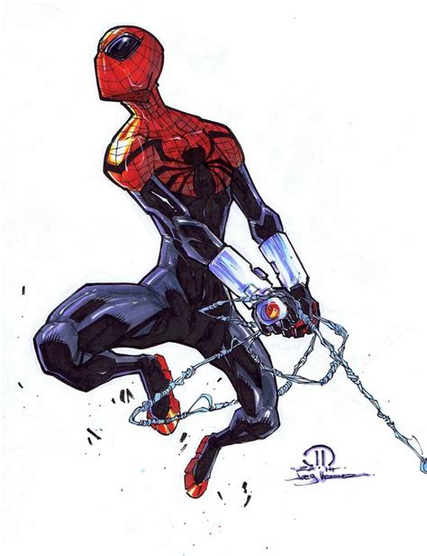 Superior Spider Man Marker Sketch By Joeyvazquez On Deviantart Marvel