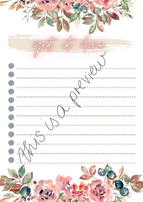 To Do List Template For Goodnotes PDF To Do Liste Vorlage Etsy