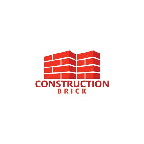 Premium Vector Construction Brick Logo Template Design