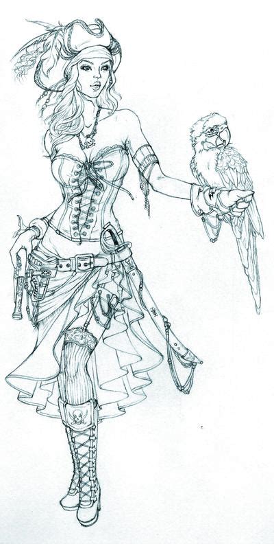 Pirate Girl Sketch By Giselleukardi On Deviantart