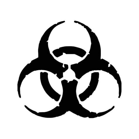 Biohazard Symbol Vinyl Sticker