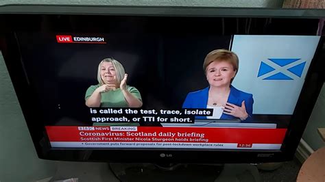 Scottish Government Press Briefings Bsl Live At Pm On Bbc News