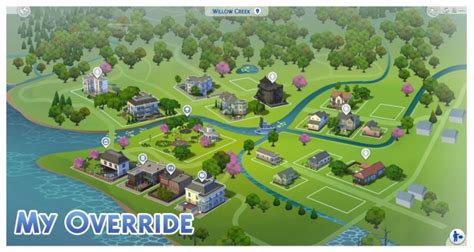 Willow Creek Map Override By Menaceman44 At Mod The Sims Sims 4 Updates
