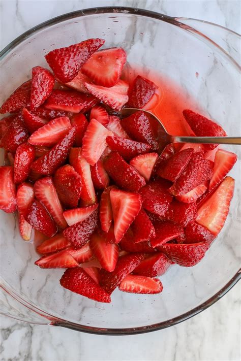 Simple Macerated Strawberries With Step By Step Photos And Video