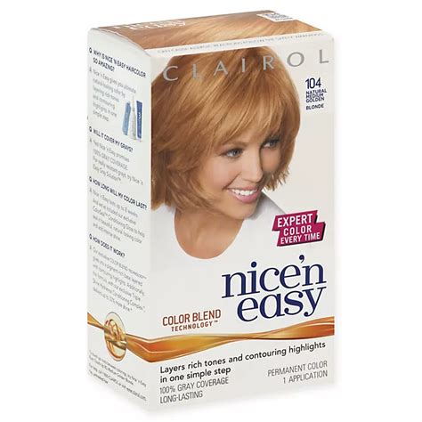Clairol® Nice N Easy Permanent Hair Color 8g104 Natural Medium Golden Blonde Bed Bath And Beyond
