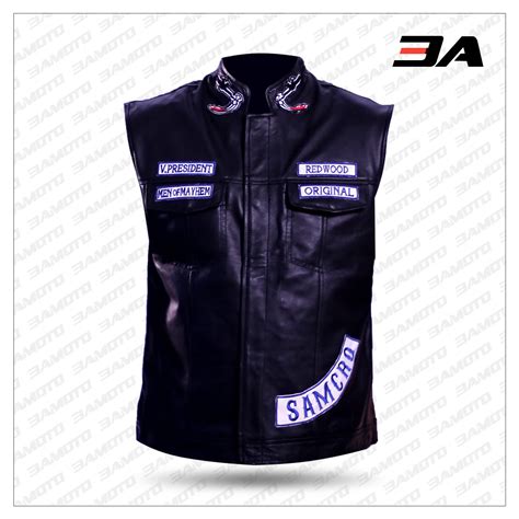 Jax Teller Vest Leather Motorcycle Sons Of Anarchy Buy Leather Vest