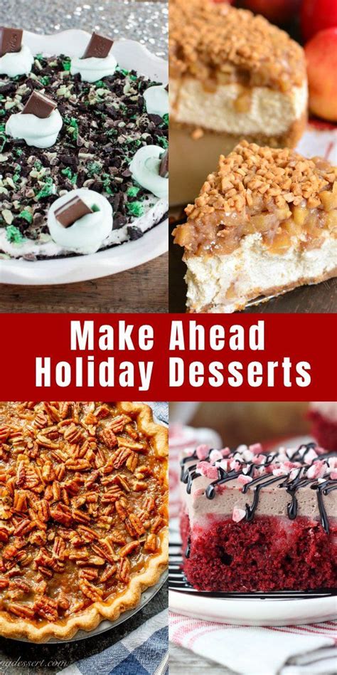 Making food on christmas morning can be a hassle — skip the work and prep these recipes on christmas eve. 17 Make-Ahead Holiday Desserts | Holiday desserts, Make ahead desserts, Dessert recipes