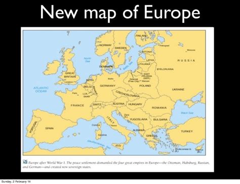Map Of Europe After Ww1 1919