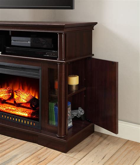 Perfect as a media center holding a variety of large televisions. Electric Fireplace TV Stand Media Console Heater ...