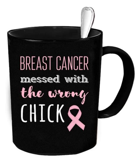 Breast Cancer Mug 11 Oz Breast Cancer Gift Cancer Awareness Etsy