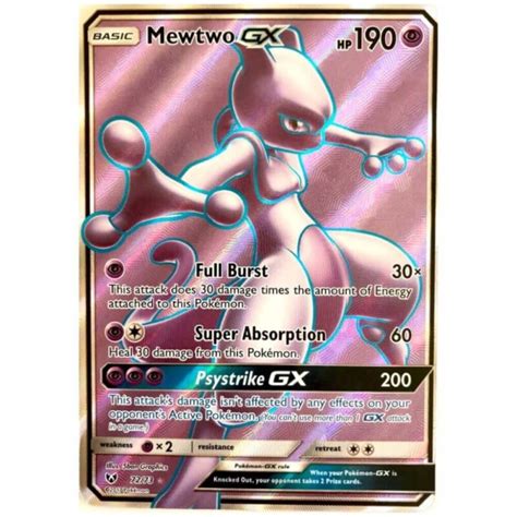 Mewtwo Gx Full Art Pokemon Kort