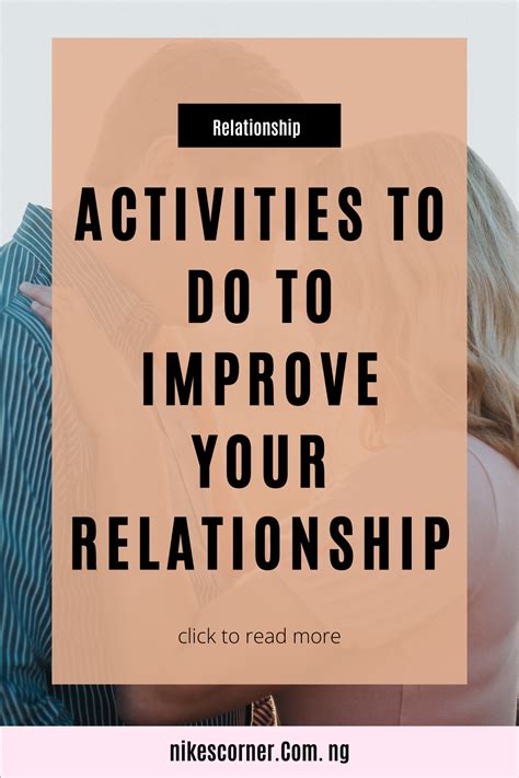Activities To Do Improve Your Relationship Relationship Activities