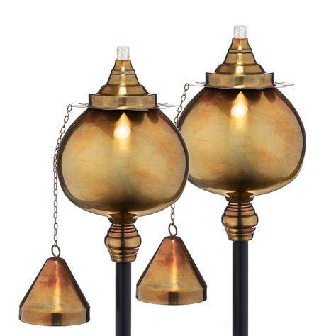 H Potter Rustic Copper Outdoor Torches