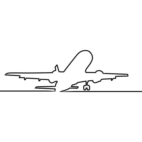 Airplane Line Drawing