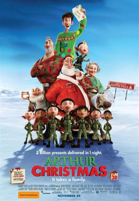 Film Guru Lad Film Reviews Arthur Christmas Review