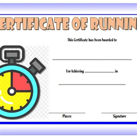 Editable Running Certificate 10 Best Options