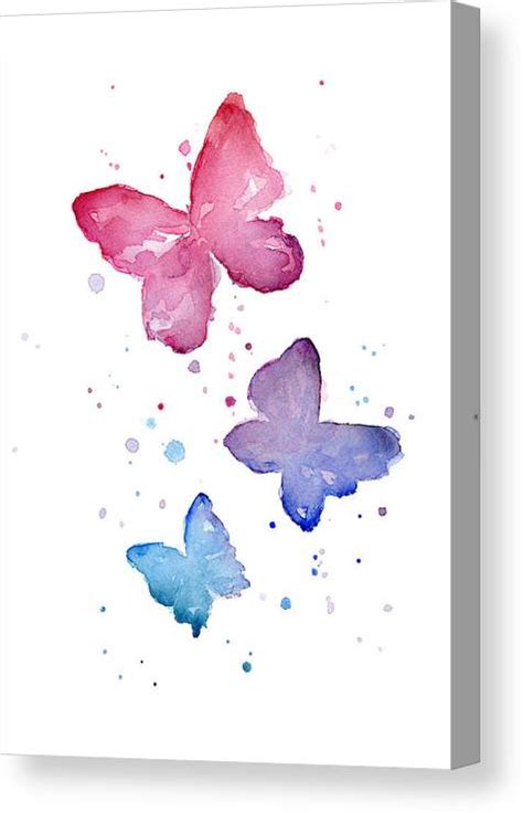 Purple Butterfly Canvas Prints Fine Art America
