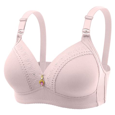 entyinea bra for women super soft wireless lightly lined comfort bra pink a